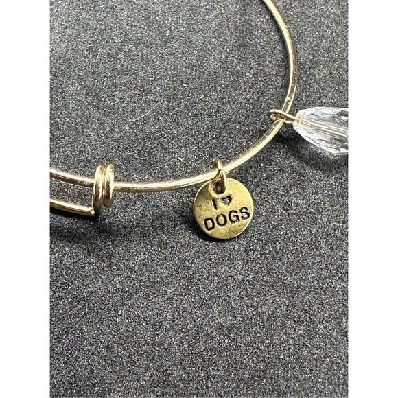 VINTAGE Beautiful LAB Bangle Bracelet,,Photo Snap Charm Of LAB,WITH  "I Love My - Picture 3 of 7